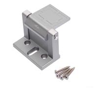 Zinc Alloy Interior Door Safety Lock with Latch and Chain Assembly, Corrosion-Resistant Electroplated and Door-Friendly Anti-Collision Design (gray)