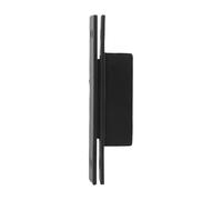 Zinc Alloy Invisible Cross Door Hinge for Wooden and Aluminum Frame Doors 127 X 35 Mm 90-Degree Opening Flush-Mounted Concealed Cabinet Hinge Having 304 Stainless Steel Pins 1 Pack(Black)