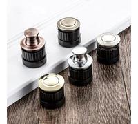 Zinc Alloy Invisible Furniture Handles for Cabinets and Kitchen Doors, Spring-Loaded Shake Knobs, European Modern Design, 1-Piece