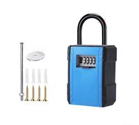 Zinc Alloy Key Lock Box Outdoor Weather Resistant(E)