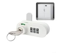 Zinc Alloy Keyless Drawer Lock Resettable Code(A-White)