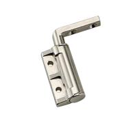 Zinc Alloy L-Shaped Spiral Damper Hinges with Arbitrary Stop for Industrial Electrical Mechanical 1Pcs(Right,1.5N.m)