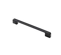 Zinc Alloy Matt Black Handle Cabinet Door Handles and Pulls Cupboard Wardrobe Kitchen Drawer Knobs(Hole Centers 192mm)
