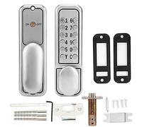 Zinc Alloy Mechanical Digital Door Lock Set, Keyless Entry Door Lock with 1-11 Digit Password, Keypad Lock for Home Office Wooden Door, No Battery Required