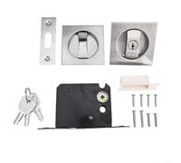 Zinc Alloy Mortice Door Lock for Interior Doors(Silver)