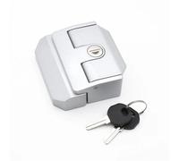 Zinc Alloy MS901-1 Door Lock Iron Fence Lock Tool Box Refit Frame Iron Fence Lock RV Collision Lock 1Pcs(Silver-Interior)
