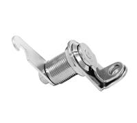 Zinc Alloy Padlockable Cam Lock for Cabinets, Lockers, Mailboxes, Toolboxes and Furniture, Secure 16mm-30mm Silver Cylinder with Easy Installation for Personal or Commercial Use