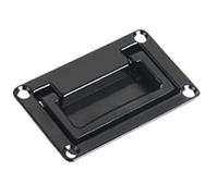 Zinc Alloy Panel Folding Handle Recessed Pull Modern Furniture Handle Hardware Kitchen Cabinet Door Handle Permanent Box Hidden Handle