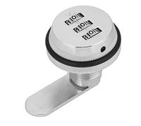 Zinc Alloy Password Combination Camlock Locker Three Digit Pass Code Protector Secure Durable Password Lock for Drawer Cabinet Letter Box Black Silver 122g (Silver)