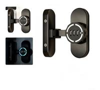 Zinc Alloy Password Door Lock, Keyless Sliding Security Latch with Night Glow, No Drill Installation for 90/180 Degree Doors, Home & Office for ACCESS Control(G)