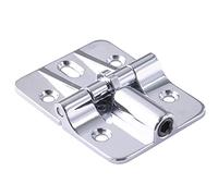 Zinc Alloy Positioning Hinge 180 Degree Casement Folding Cabinet Door Limit Up and Down Flap Chrome-Plated Adjustable Loose Leaf Hinges(Bright Luo)
