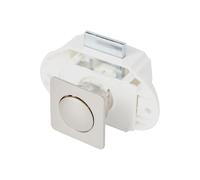 Zinc Alloy Press Drawer Lock Chrome Color Hanging Handle Hardware Cabinet Door Accessories 1Pcs(Pa112z-wnpearlnickelbrown)