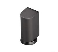 Zinc alloy punchfree door stopper with invisible anticollision feature and windproof mechanical floor vacuum system designed for bedroom door protection and stability (Gray)