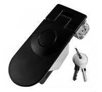 Zinc Alloy Push Button Compression Lock Latch with 2 Keys Flush Mount Design for Tool Boxes Camper Trailers and Caravans