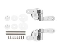Zinc Alloy Replacement Fitting Toilet Seat Hinge for Bathroom | Quick Installation, Sturdy Repair Part with Screws, Matching Fittings, for DIY Homeowners and Maintenance Use