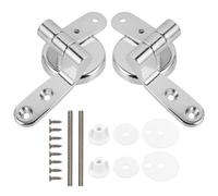Zinc Alloy Replacement Toilet Seat Hinge Fitting with Screws | Rust-proof Hardware, Quick Installation, for Bathroom Maintenance and Toilet Repair, Assorted Colour