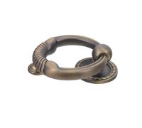 Zinc Alloy Ring Door Knocker for Exterior Entry Doors | Weather Sturdy, Visitor Alert, Decorative Accent, Contemporary Vintage Style for Hotel Gates