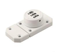 Zinc Alloy Rotary Cabinet Lock with 3 Digit Code Perfect for Lockers, Closets, and Various Applications (White)
