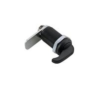 Zinc Alloy Rotary Cylinder Lock Handle Type Latch Lock for Switch Cabinet Door and Electric Cabinet Box 1Pcs(Black)