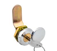 Zinc Alloy Rotating Cabinet Lock for Electrical Control Boxes 19x22mm | Sliding keyhole cover shields against dust and debris, keeping the lock mechanism smooth and reliable over.