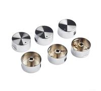 Zinc Alloy Round Knobs for Gas Cooktop or Oven Rotary Switch Replacement, Kitchen Stove Accessories Compatible with Most Gas, Electric and Cooker Hobs, Easy to Install and Clean Design