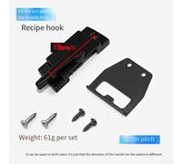 Zinc Alloy Sash Lock for Vertical Sliding - Cam-Type Security Lock for Single & Double Hung, White, 70.5 x 25 x 12.5 mm(Black Side Hole)