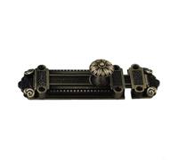 Zinc Alloy Security Door Latch for Enhanced Privacy and Protection in Bathrooms, Bedrooms, and Wooden Doors (Green ancient)