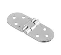 Zinc Alloy Self Supporting Hinge for Folding Cabinets and Doors, Easy Embedded Installation (Silver)