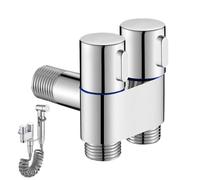Zinc Alloy Shower Diverter Water Valve - Adjustable Control System, Wall Mounted Stable Structure, Precision Switching Design, Heavy Duty Metal Build | Shower Diverter for Bathroom Toilet Hygiene