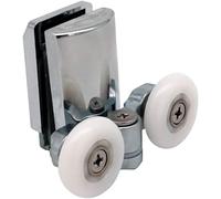 Zinc Alloy Shower Door Twin Rollers Runners - Set of 2 -Bottom (8-10mm) (Lower Wheel (23mm) 2pcs)