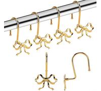 Zinc Alloy Shower Hooks Black Silver Gold Finish(Gold)