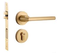 Zinc Alloy Silent Lock Mechanism for Wooden Interior Doors with Smooth Operation, Large Bearings, and Minimalist Appearance (K)