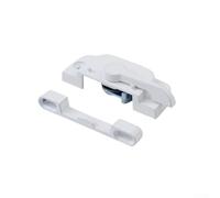 Zinc Alloy Sliding Door Lock for & Sash Locks - Reinforced Anti-Pry Security, Rust-Resistant, for Easy Installation, 6.53 x 2.58 x 1.75 cm, White