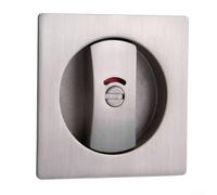 Zinc Alloy Sliding Door Lock Integrated Hook Closure for Bathroom and Wooden Doors, 35 50mm Thickness (Silver)