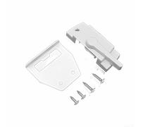 Zinc Alloy Sliding Window Lock, Cam Action Vertical Sash Lock, For Single Hung And Double Hung Window, Rust-Resistan For Home Improvement (White Middle hole)