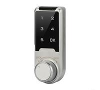 Zinc Alloy Smart Keypad Digital Combination Lock with Wrong Code Alarm, Electronic Cabinet Door Tongue Lock for Gym Locker Mailbox Sauna, Low Battery Indicator(20mm)