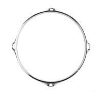Zinc Alloy Snare Drum Hoops, Snare Drum Hoop Ring Rim, Duty Rim Guard Drum Hoop/Rim Protector Batter Hoop/Silencer (4Hole 10inch)