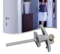 Zinc Alloy T-Handle Garage Door Lock, Rear-Fixed Keyed-Alike for Caravan, Shed, Campervan and RV, 10.3 cm Rod Length