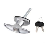 Zinc Alloy T Handle Lock for Canopy For Truck Cap and Camper Shell Installations with Weather Resistant Plating for Security (A)