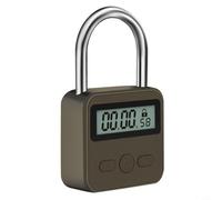 Zinc Alloy Time Lock Smart Auto for Safety Zinc Alloy Time Lock | Heavy duty zinc body, smooth edges design, splash-proof outdoor use, 4.5x3.3x1.2 inch size, 110g weight