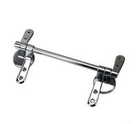 Zinc Alloy Toilet Seat Hinge Replacement Kit for Standard Toilets - Chrome Finish Rust-Resistant Bathroom Repair Parts with Secure Closure Design for Home and