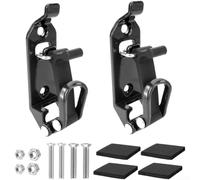 Zinc Alloy Tool Bracket Kit Red Adjustable Fire Axe Holder(black)