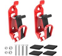 Zinc Alloy Tool Bracket Kit Red Adjustable Fire Axe Holder(Red)