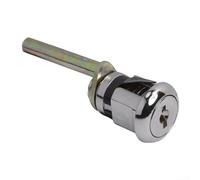 Zinc Alloy Triple Lock Mechanism for File Cabinets with Central Lock and Door Lock Rod, Secure Metal Cabinet Lock with Two Keys for Office Document Protection(Long)