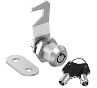 Zinc Alloy Tubular Cam Toolbox Lock with Keys, Keyed Alike System for Managing Several Locks in Lockers, Toolboxes and More