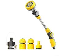 Zinc Alloy Watering Wand 18 Inch 10 Modes(B) | 180-degree rotating head, flexible angle adjustment, reaches hanging and high shrubs easily