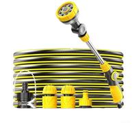 Zinc Alloy Watering Wand 18 Inch 10 Modes(C) | 180-degree rotating head, flexible angle adjustment, reaches hanging and high shrubs easily