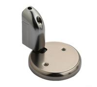 Zinc Alloy Windproof Indoor Door Stop with no Drilling Installation, fits Door Gaps 5 25mm, Hydraulic Push Rod absorbs, Mechanical Lock ensures Door Stays Open securely (Grey)