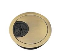 Zinc Alloy Wire Hole Cover Outlet Port Table Computer PC Desk Round Cable Grommet Line Holder 50mm/53mm/60mm/80mm(Antique Brass,80mm)