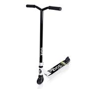 Zinc Backbone Stunt Scooter for Kids Ages 8+ - Lightweight Pro Scooter with 360° Handlebar Spin, Solid Steel Frame, Double Clamp, ABEC 7 Bearings, Rear Brake, Trick Scooters for Boys & Girls, White